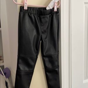 Splendid toddler girls faux leather leggings